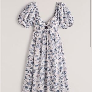 NWT Abercrombie & Fitch puff sleeve dress